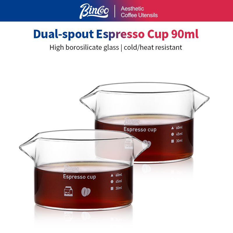 Espresso Shot Glass - BINCOO 90 مل كوب قياس إسبرسو