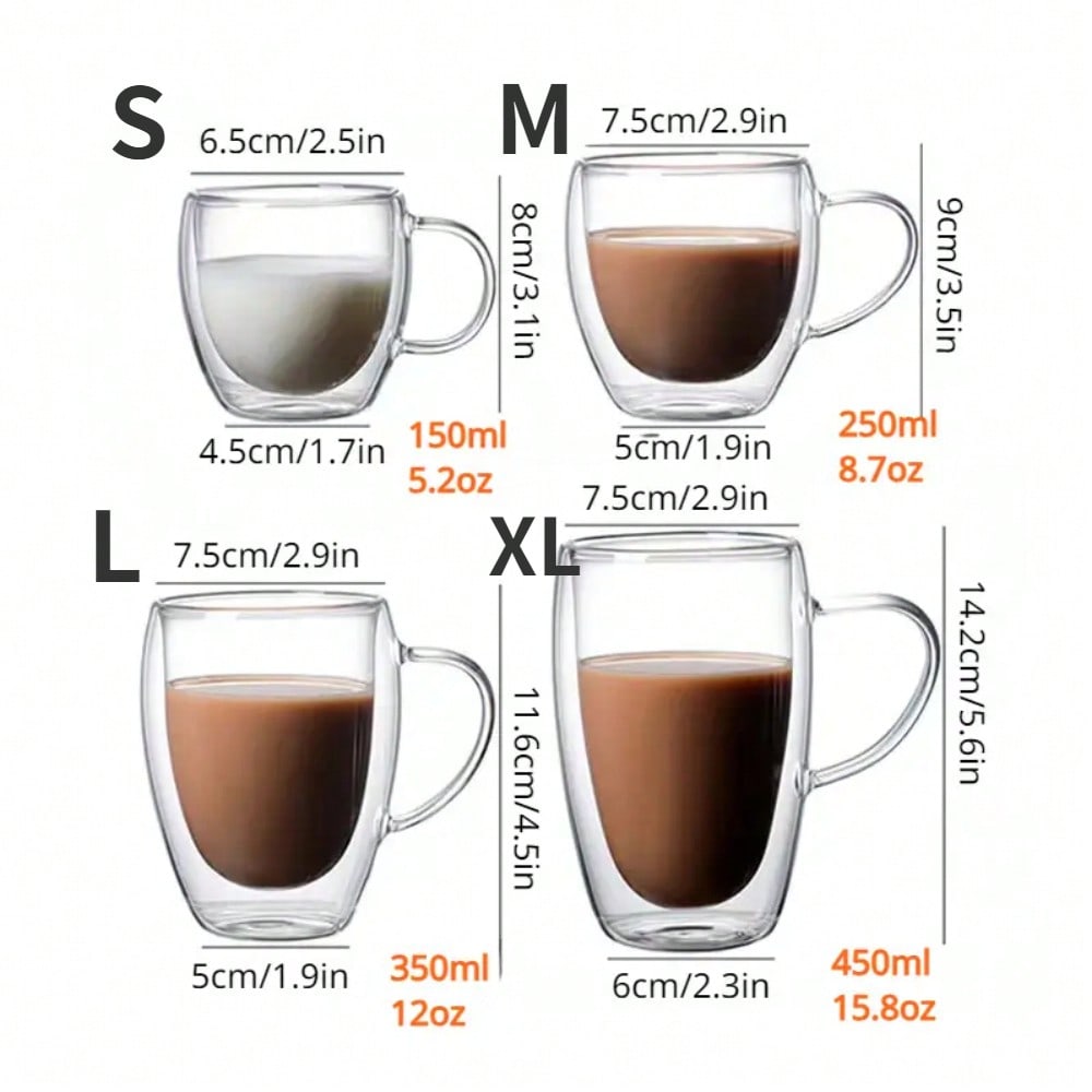 1 قطعة أكواب زجاجية مزدوجة الج - مراجعة Espresso Shot Glass وسعره