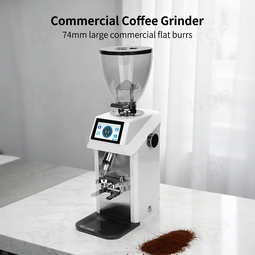 مطحنة قهوة إسبريسو كهربائية IT - مراجعة Coffee Grinder Burr Flat وسعره