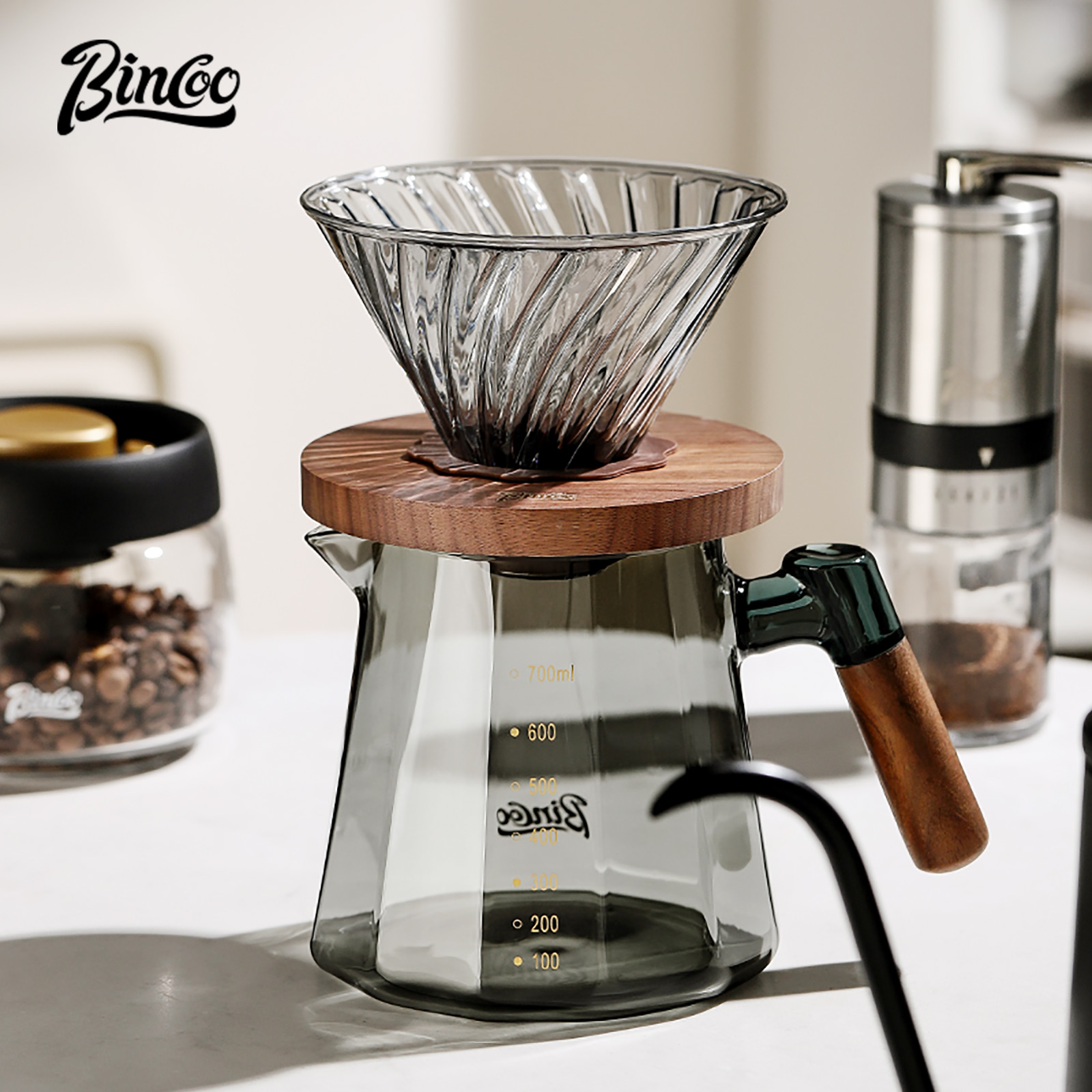 مجموعة صانع القهوة Bincoo Pour - مراجعة Coffee Equipment Pour Over وسعره