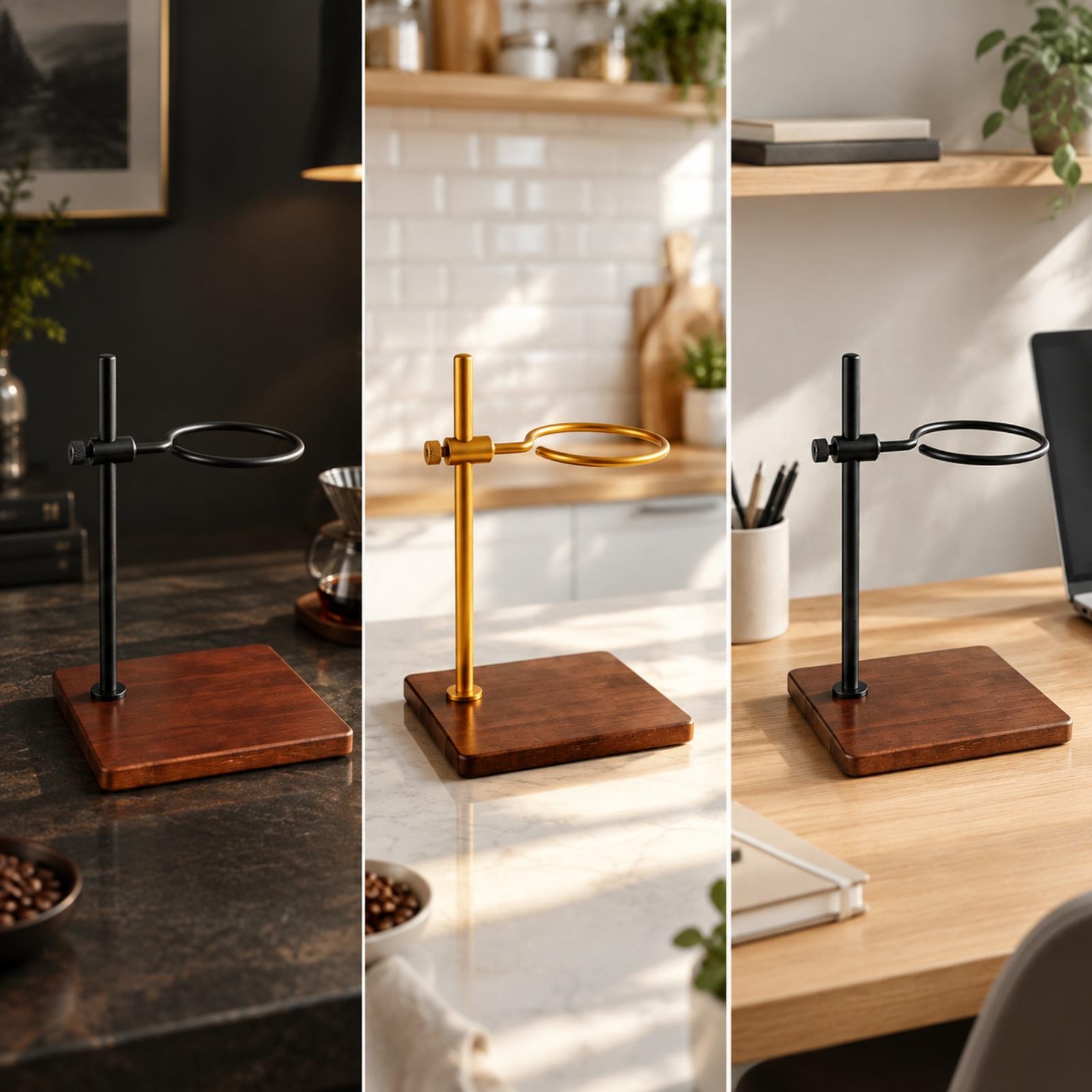حامل قهوة خشبي قابل للتعديل لل - مراجعة Coffee Equipment Pour Over وسعره