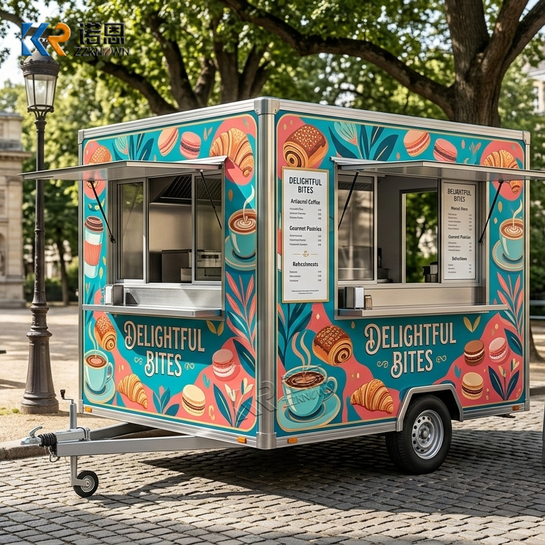 عربة طعام متنقلة مخصصة الحجم ل - مراجعة Coffee Van Equipment وسعره